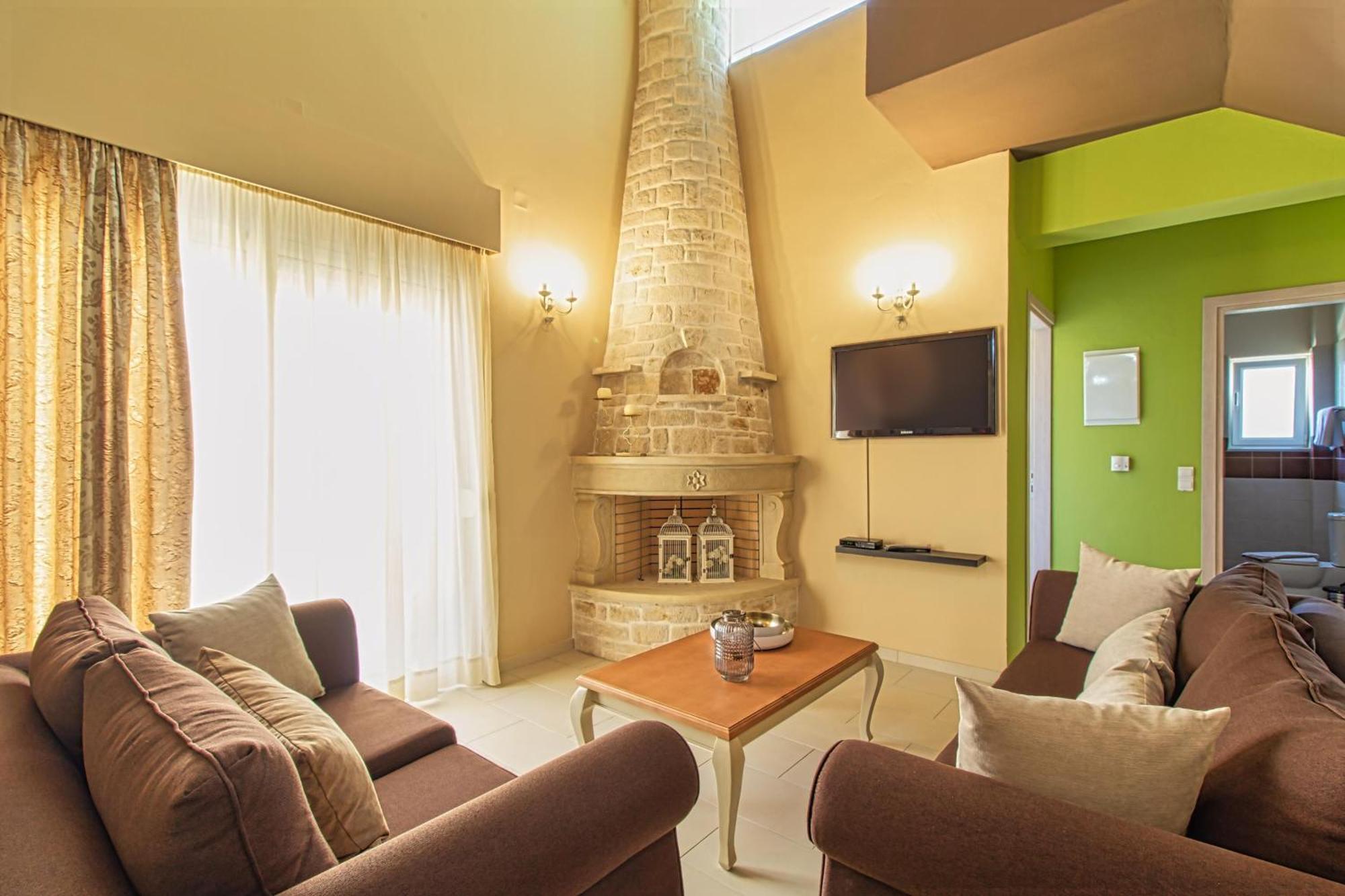 Theo Villas With Sea View Marathokefála Habitación foto